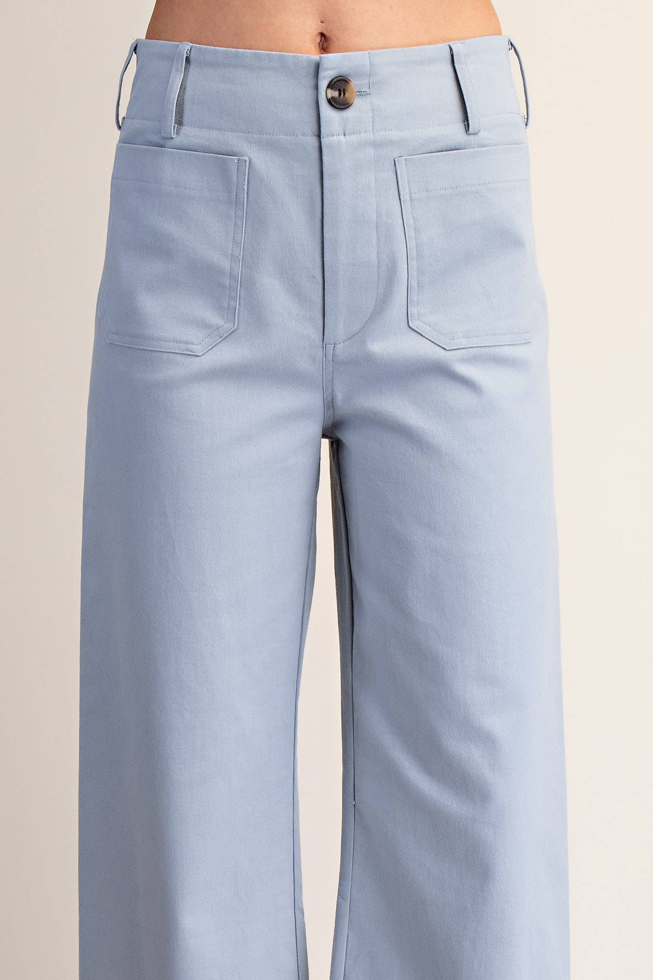 Colette Scallop-Hem Wide-Leg Pants
