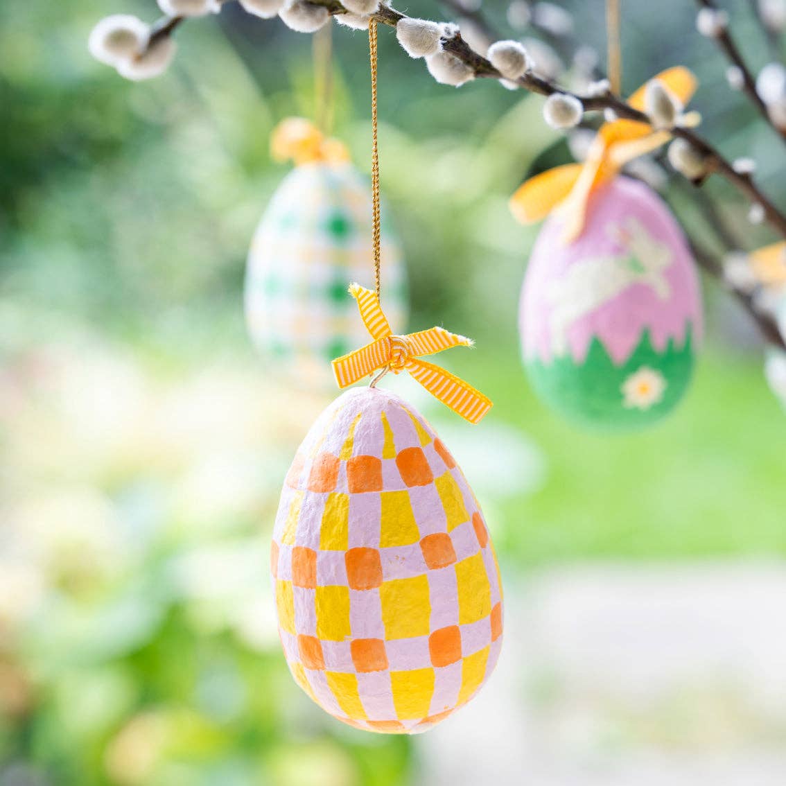 Recycled Cotton Hanging Eggs