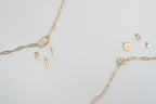18K Gold Paperclip Carabiner Necklace