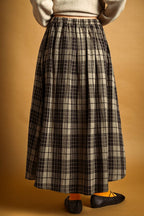 PLAID A-LINE SKIRT