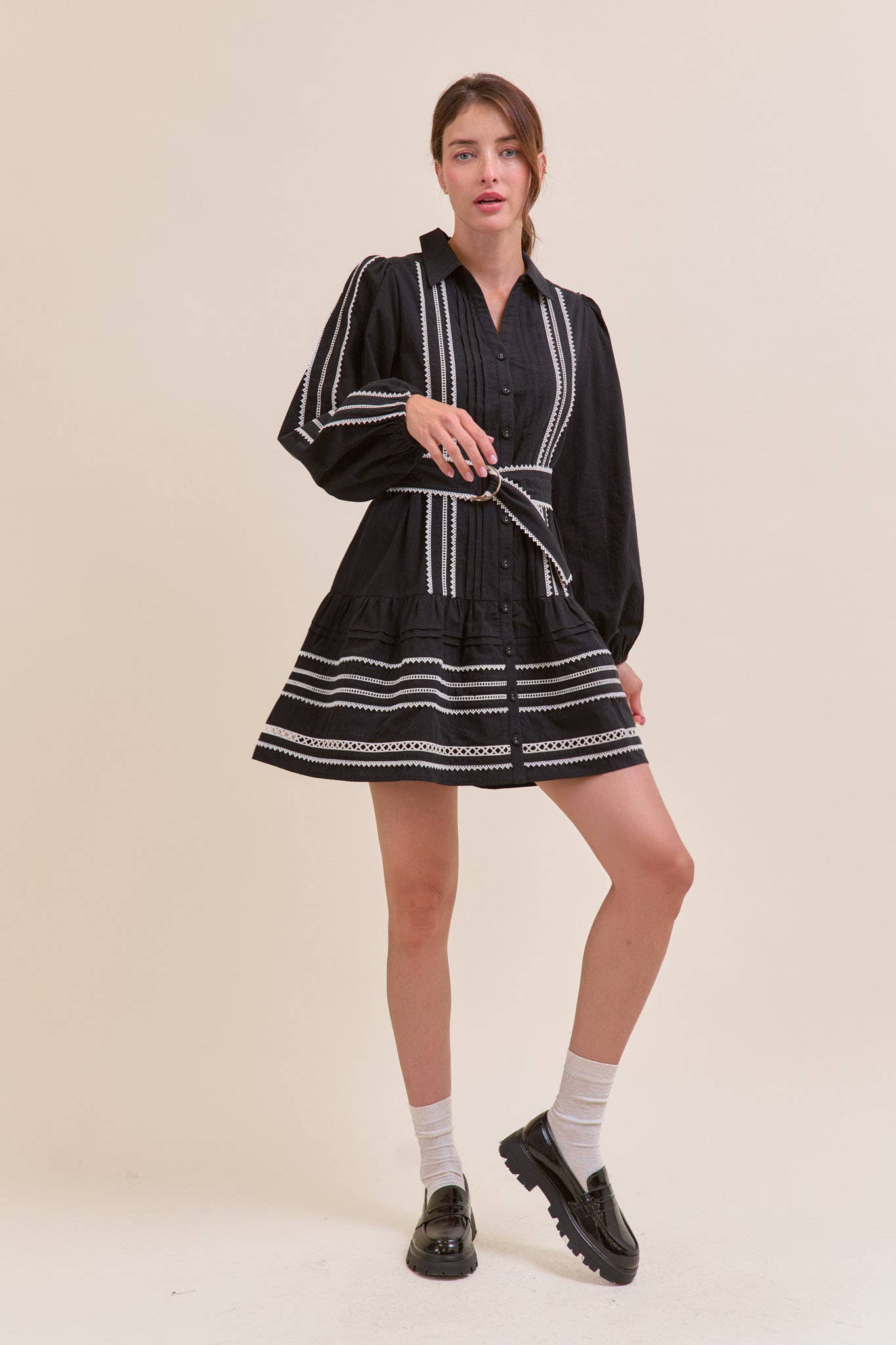 Belted Mini Dress