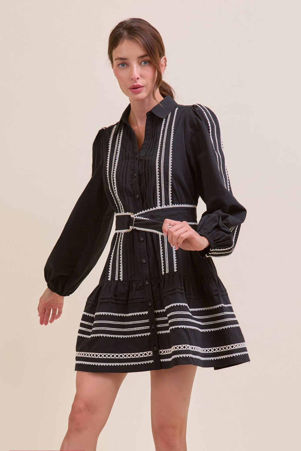 Belted Mini Dress