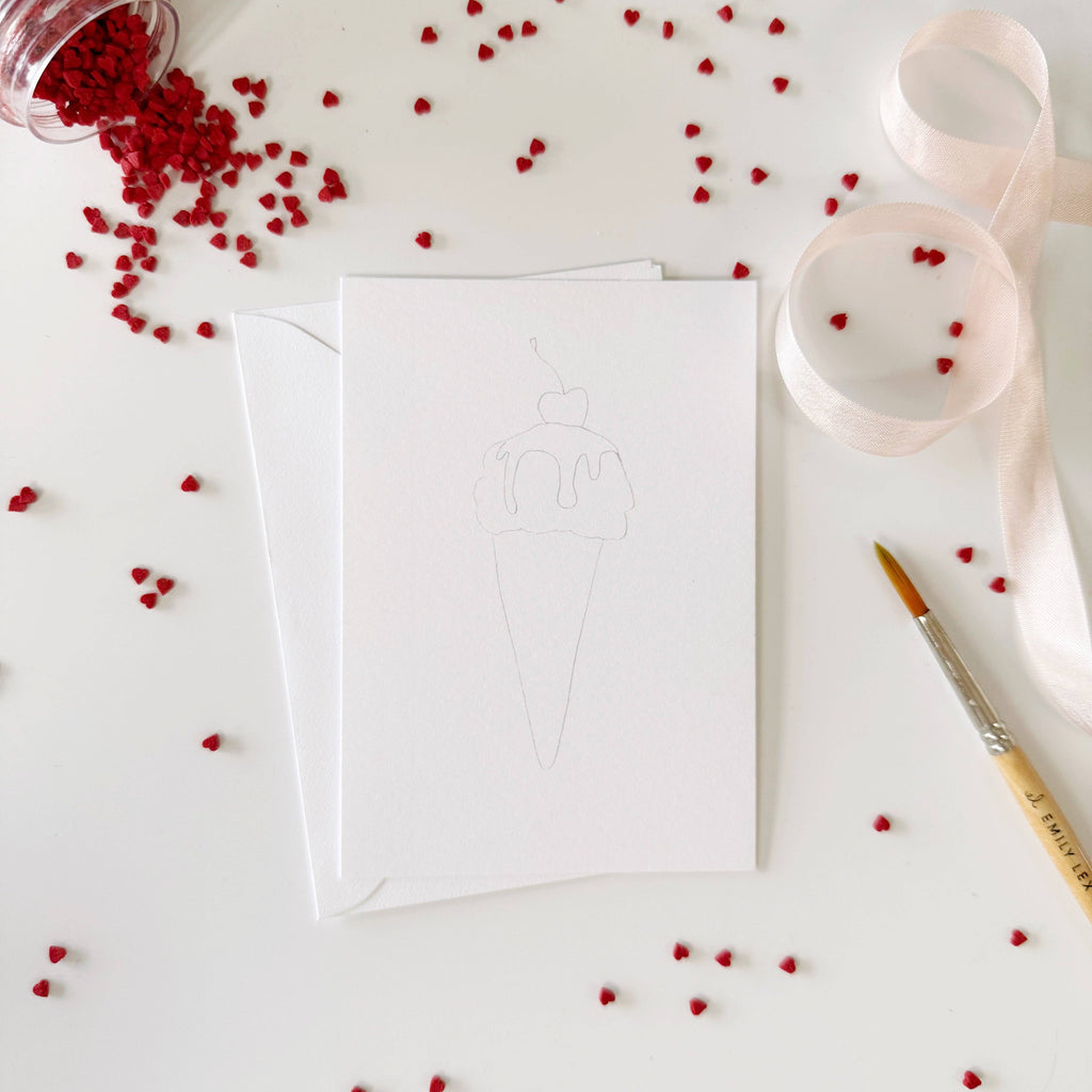 Sweet treats paintable valentines
