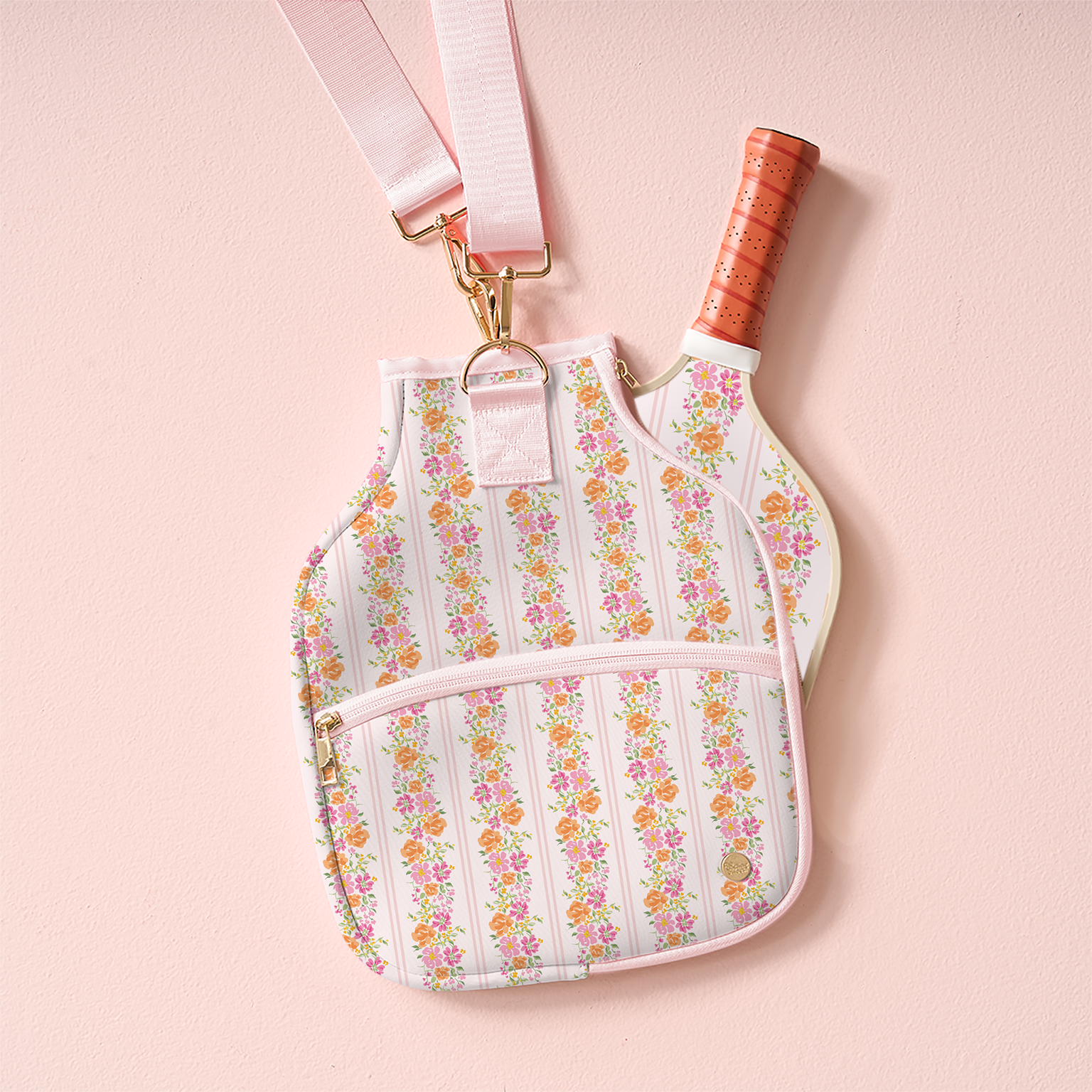 Pickleball Paddle Case-Petal Parade Pink
