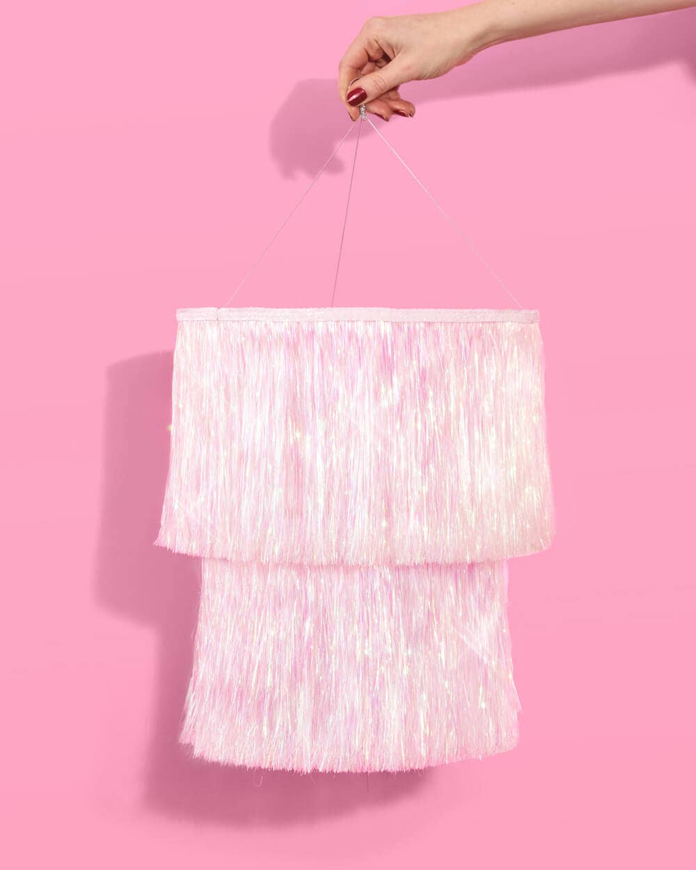 Iridescent Valentines Party Chandelier