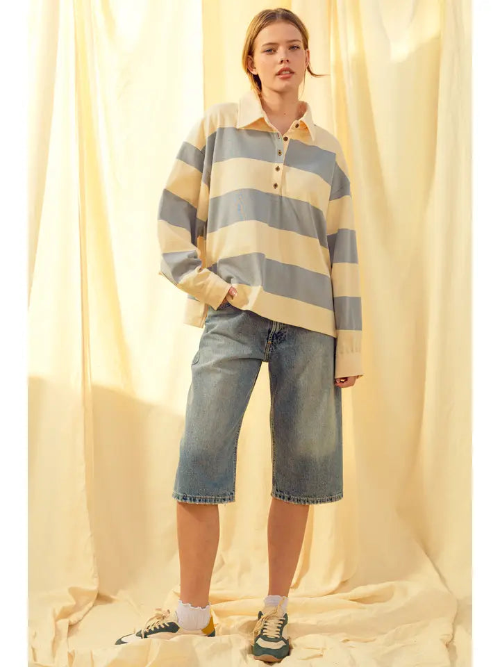 Long Sleeve Rugby Knitted Shirts