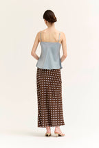 POLKA DOT SLIP SKIRT