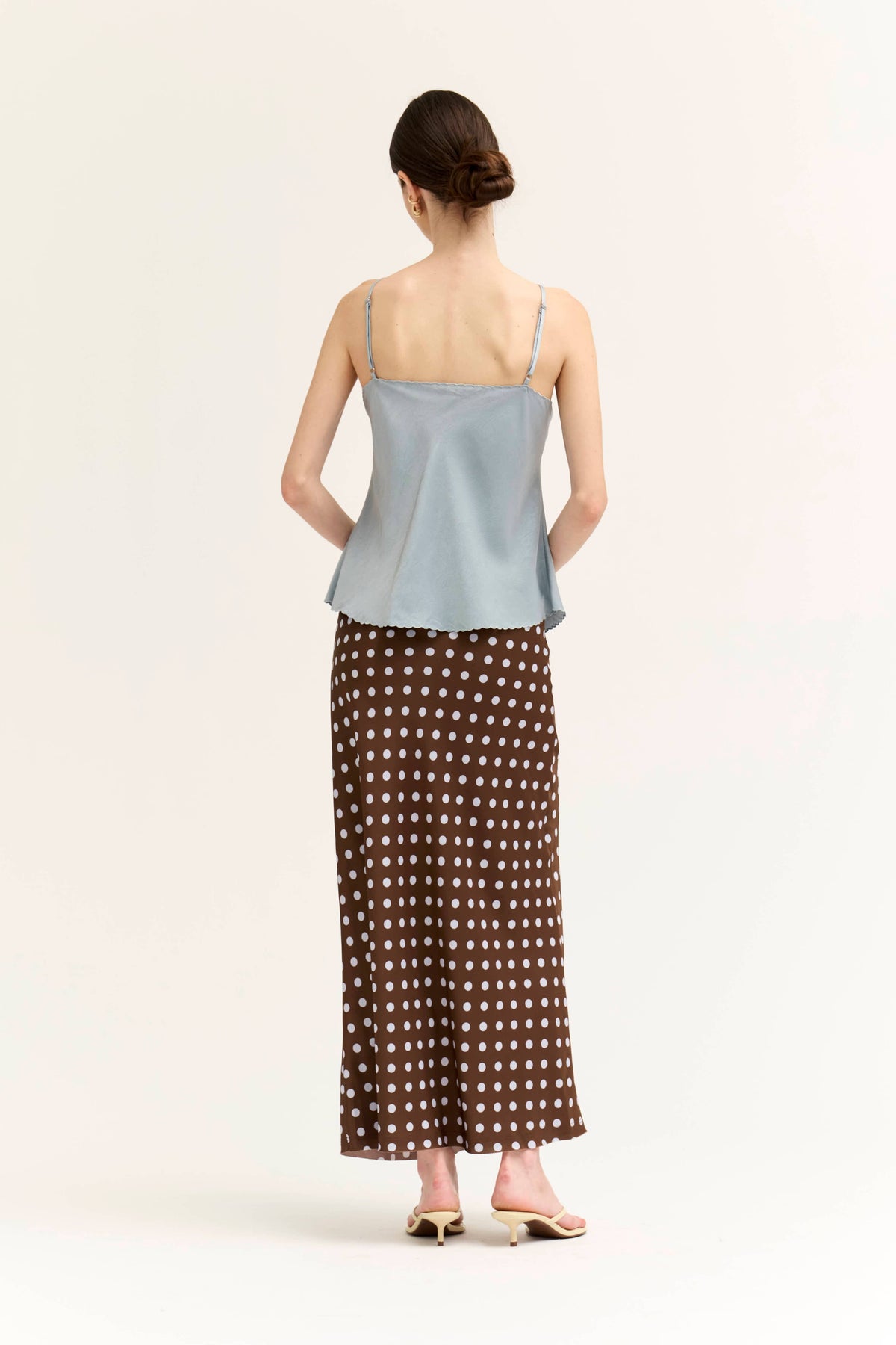 POLKA DOT SLIP SKIRT