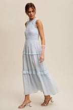 Sleeveless Gingham Dress