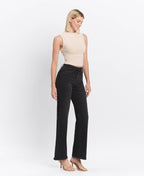 HIGH RISE FULL LENGTH BLACK LOOSE FIT JEANS