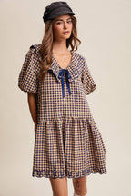 Gingham Babydoll Dress