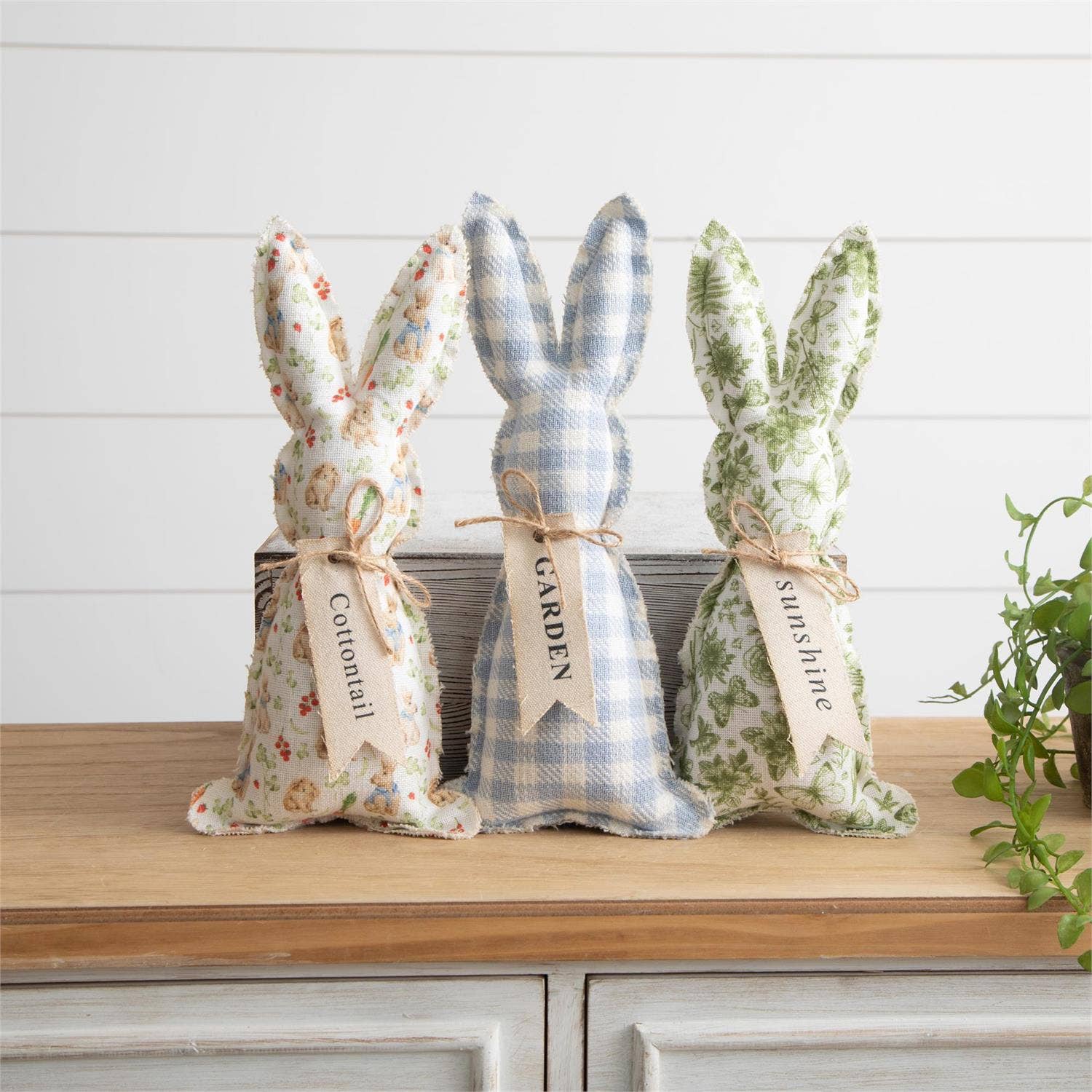 Fabric Bunnies - Garden Friends
