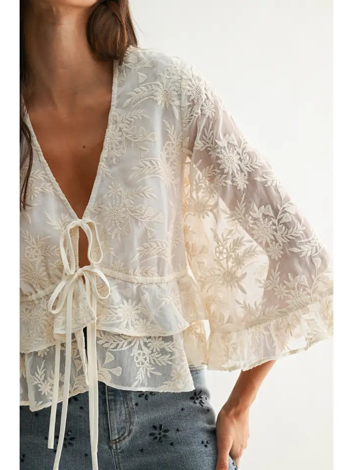 Boho Embroidered Blouse