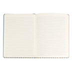 Cream and Blue Striped Hardcover Notebook