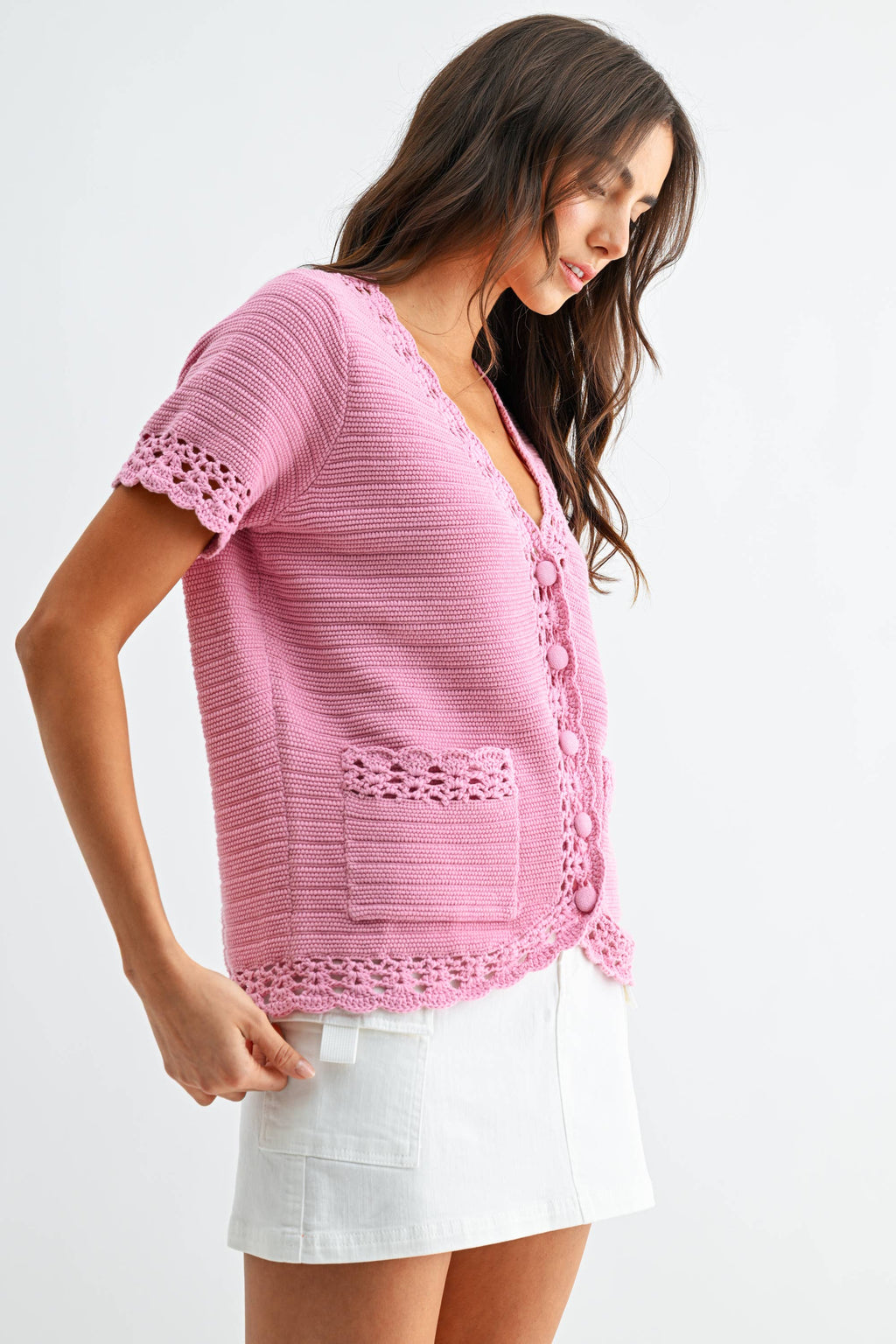 Crochet Knit Cardigan