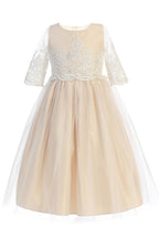 Scalloped Lace Girls Dress