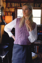 Cable Knit Sweater Vest