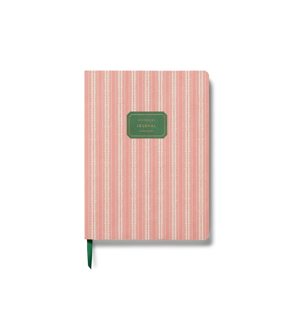Pinking Stripe Softcover Journal
