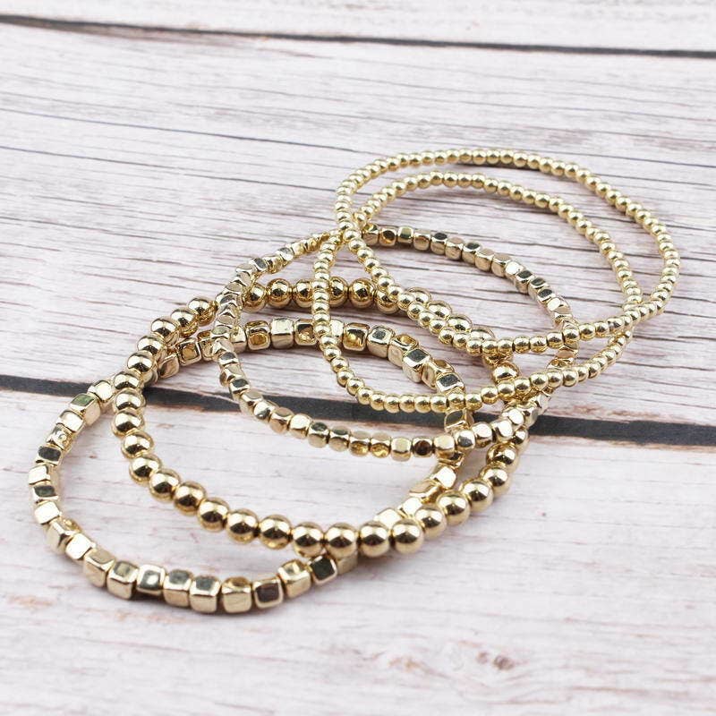 5 Piece Stretchy Bracelet Set