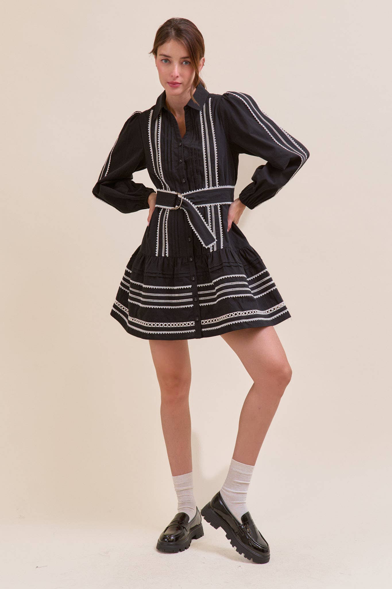 Belted Mini Dress