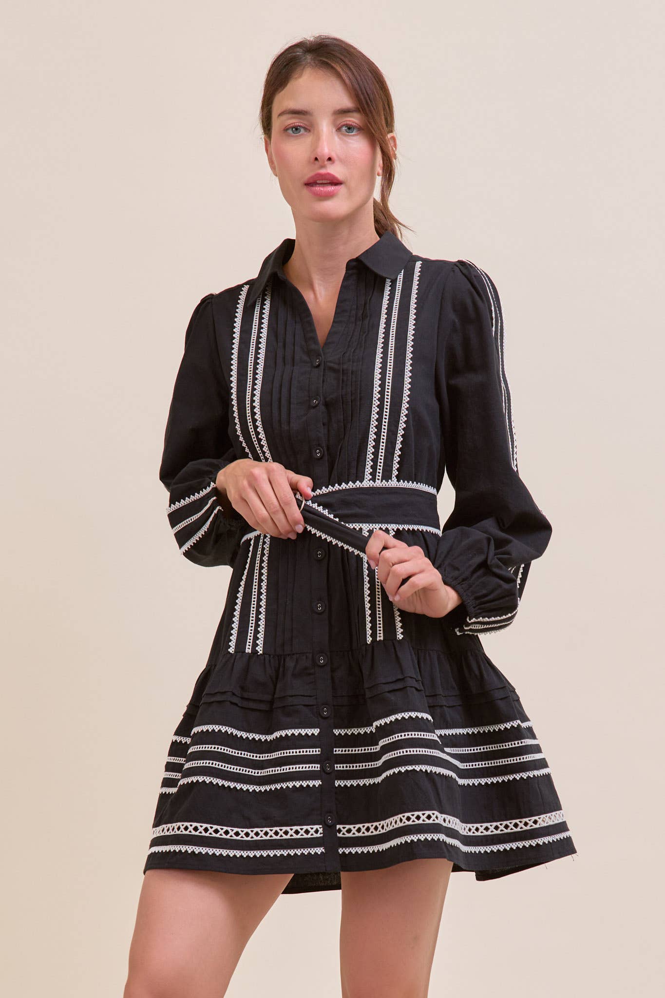 Belted Mini Dress