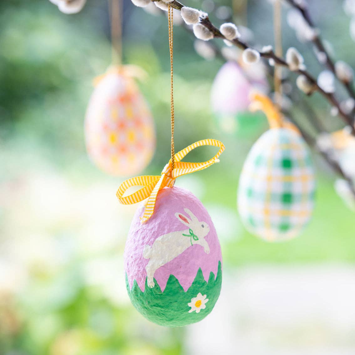 Recycled Cotton Hanging Eggs