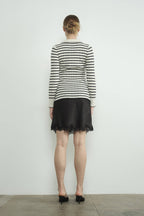Stripe Collar Cardigan