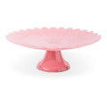13" Scalloped Daisy Cake Stand
