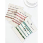 Boho Inspired Pearl Detail Hair Tie Bracelets