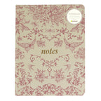 Red Toile Notes Journal, Hardcover Stationary