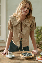 Gingham Sailor Blouse