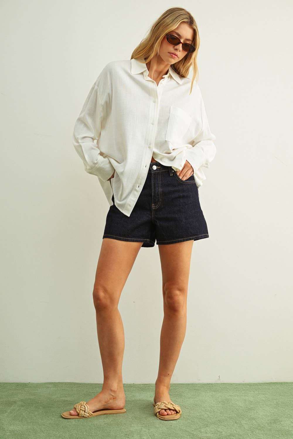 BUTTON FRONT LONG SLEEVE SHIRTS