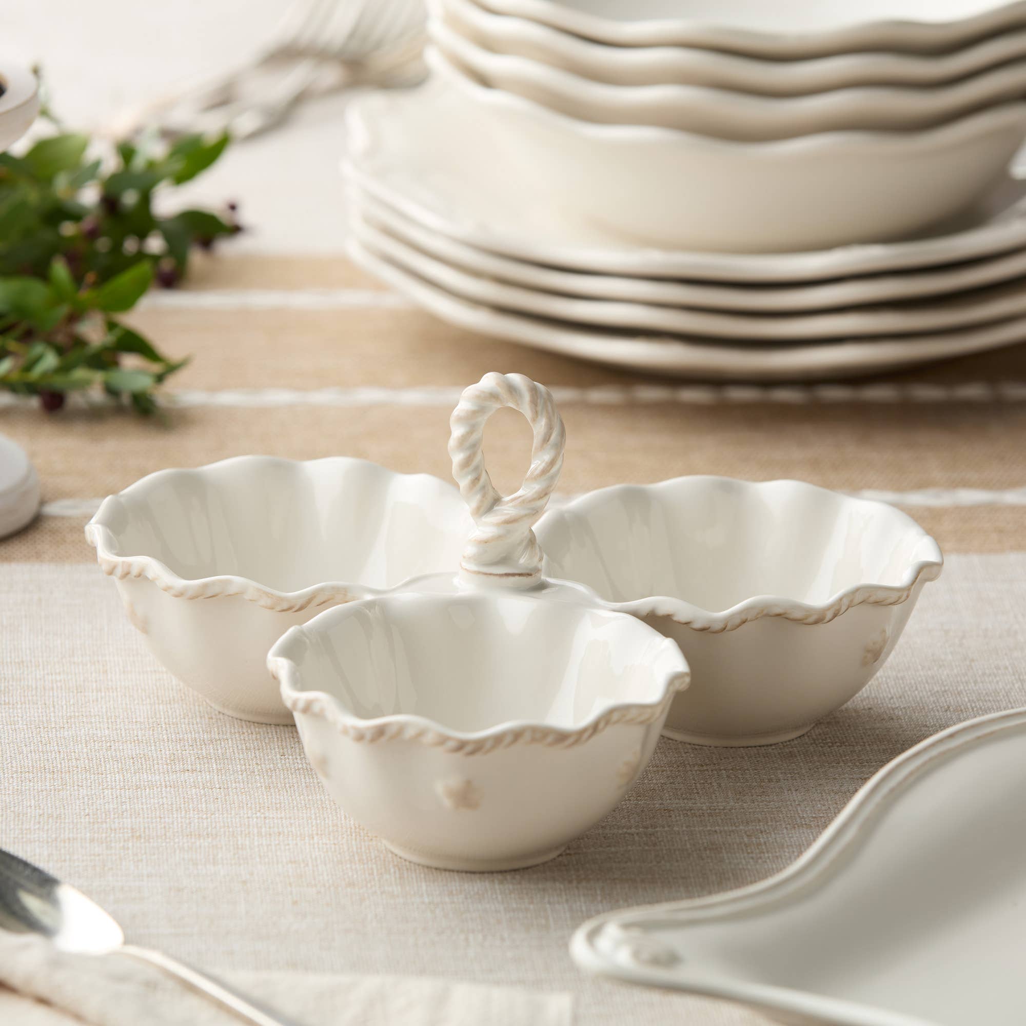 3-Section Condiment Server