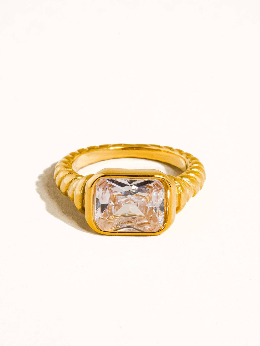 18K Gold Non-Tarnish Cocktail Ring