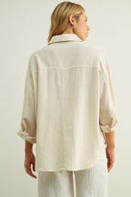 BUTTON FRONT LONG SLEEVE SHIRTS