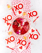 Pink With Red Dots Paper Table Runner