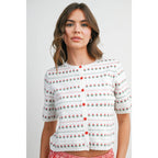 Women's Floral Button-Down Cardigan