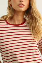 ESSENTIAL STRIPE RINGER TEE