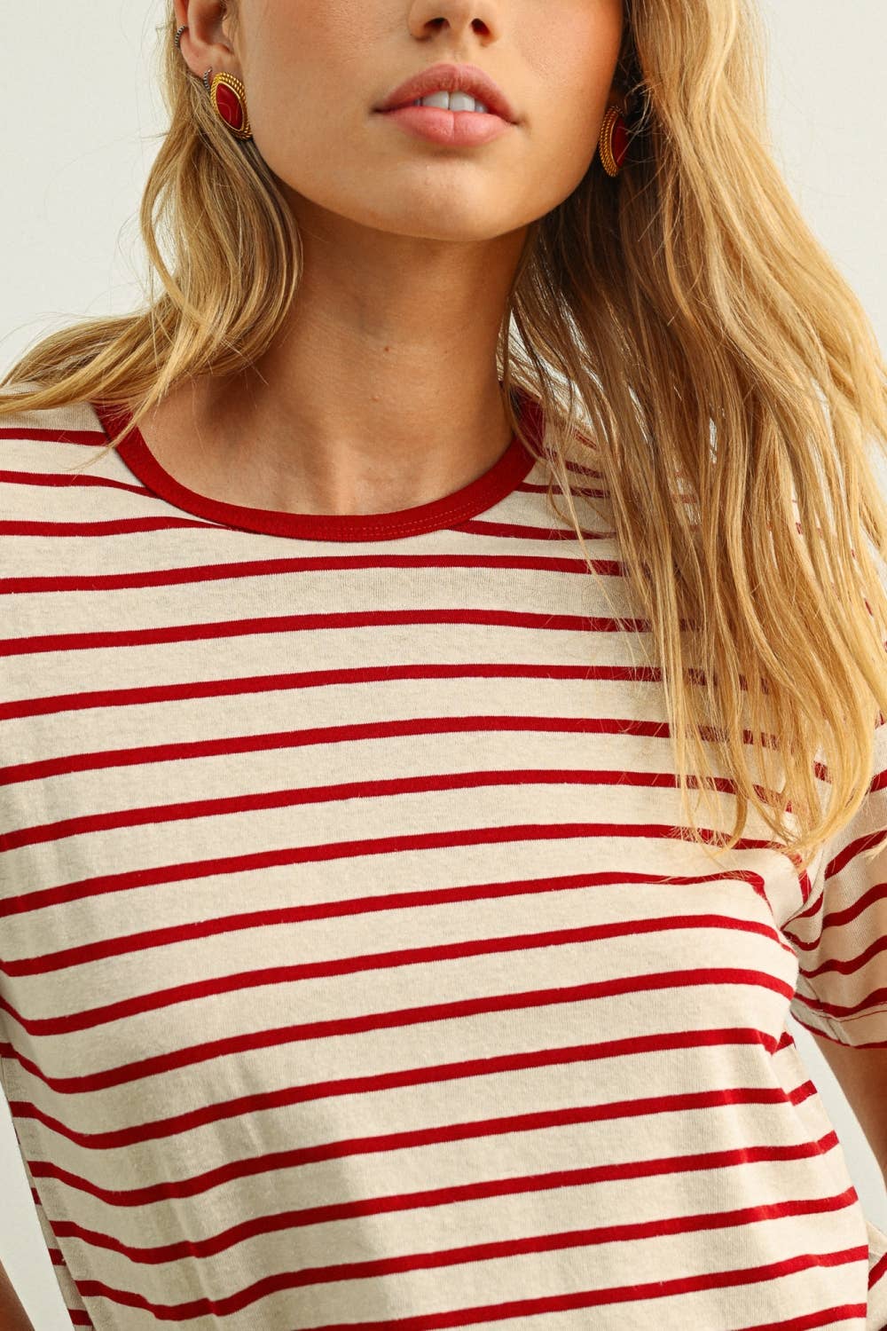 ESSENTIAL STRIPE RINGER TEE