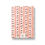 Lined Notebook, A5 Softcover - Cherry Wave