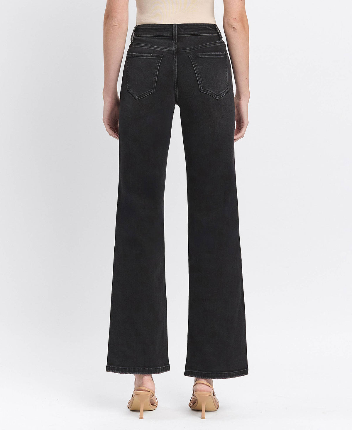 HIGH RISE FULL LENGTH BLACK LOOSE FIT JEANS