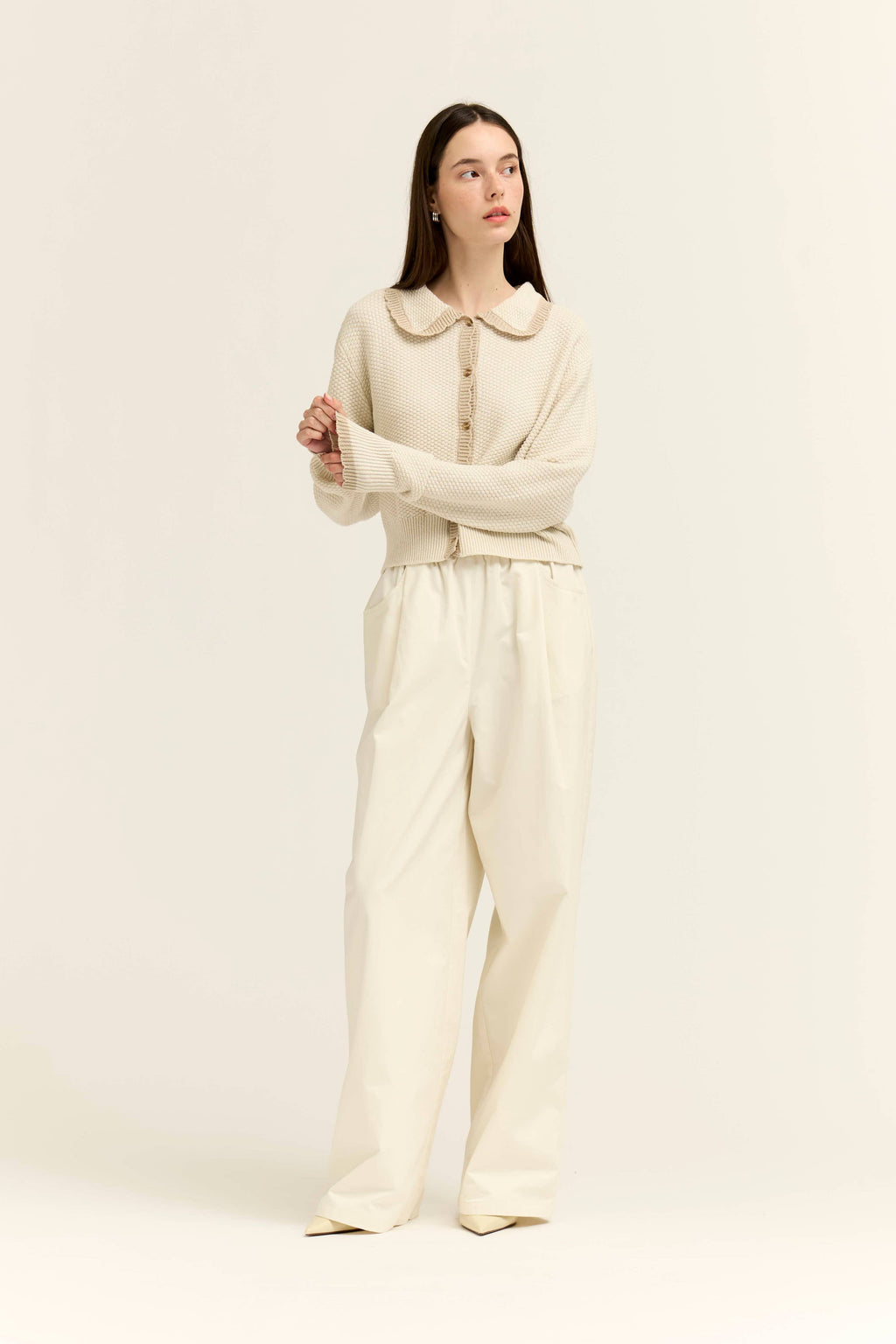 SCALLOP EDGE CARDIGAN