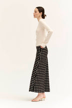 POLKA DOT SLIP SKIRT