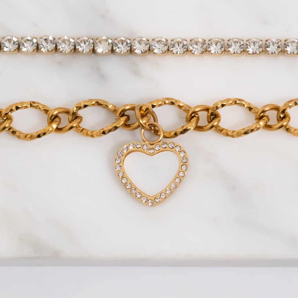 18K Gold Tennis Bracelet