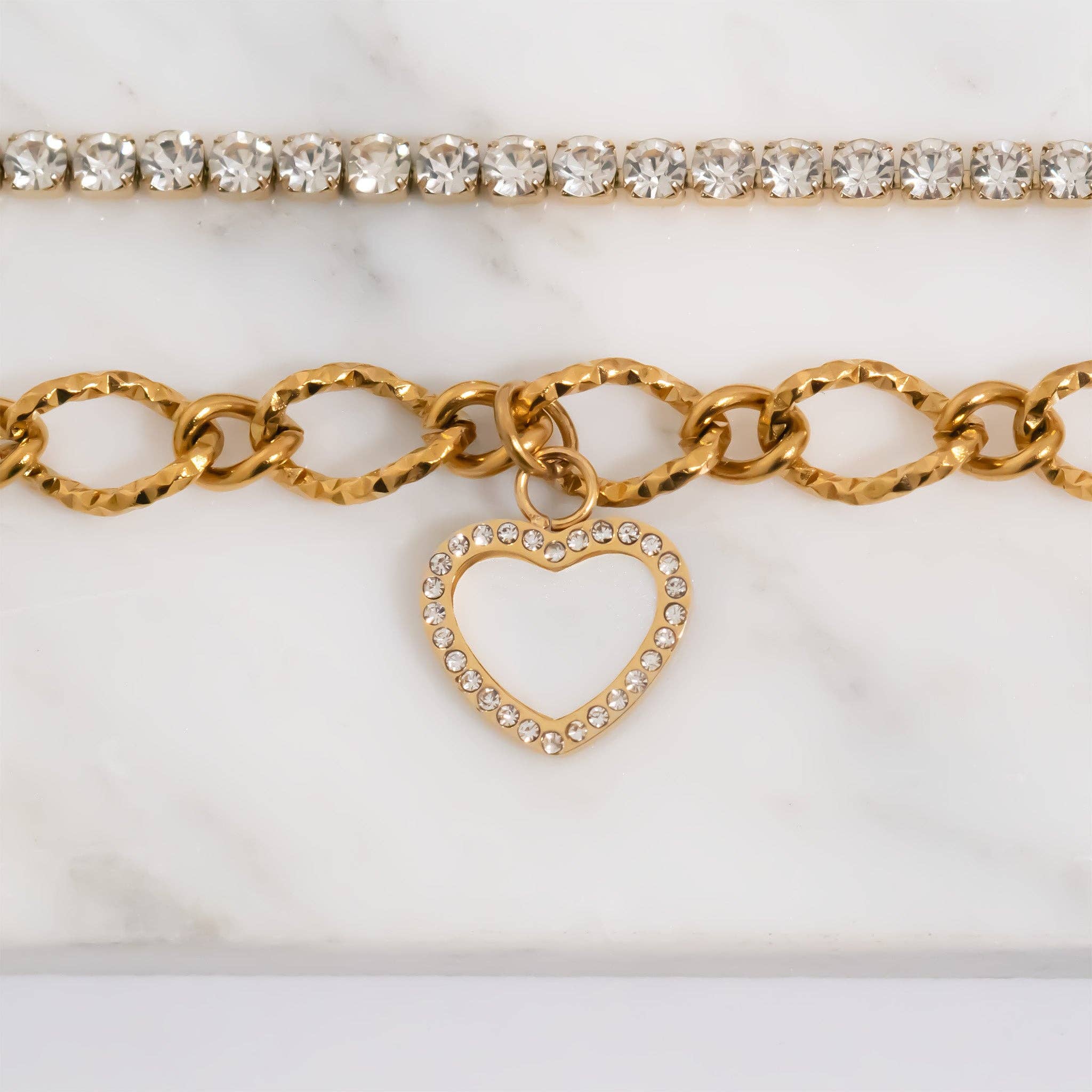 18K Gold Tennis Bracelet