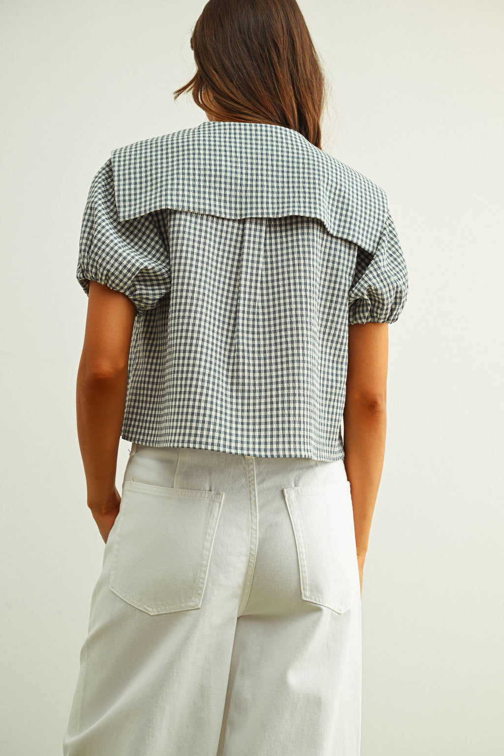 Gingham Sailor Blouse