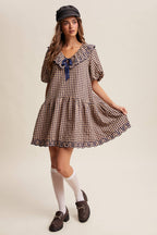 Gingham Babydoll Dress