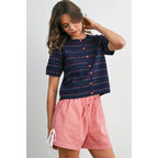 Women's Floral Button-Down Cardigan