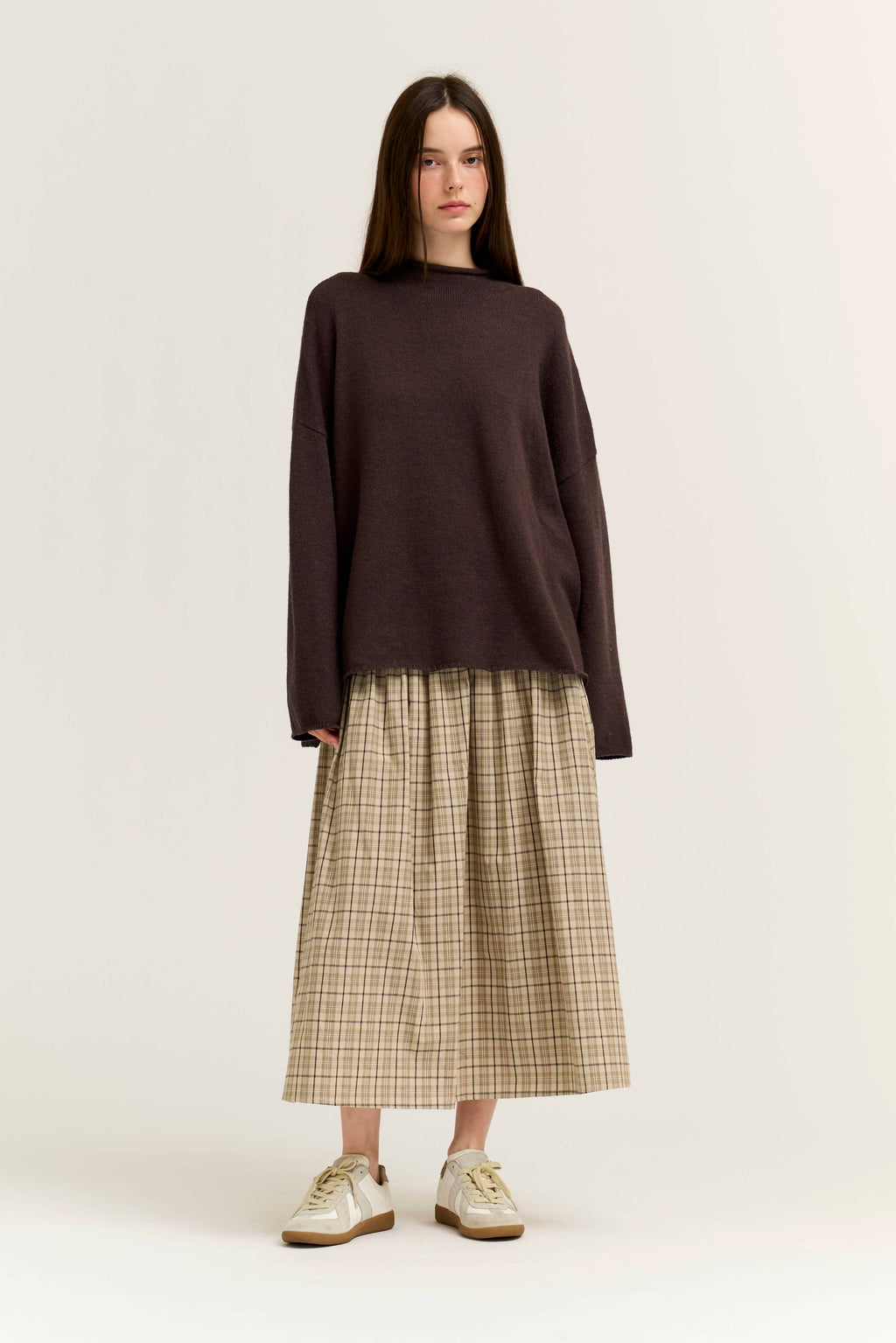 SLIDE SLIT LOOSE FIT SWEATER TOP