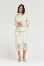 SLIDE SLIT LOOSE FIT SWEATER TOP
